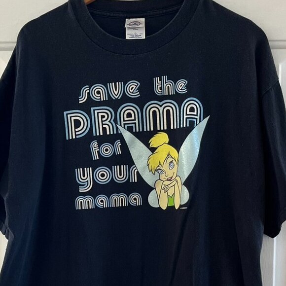 Disney Save The Drama For Your Mama Tinkerbelle Tee Shirt Sz XL - Picture 2 of 6
